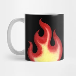 Watercolor flame Mug